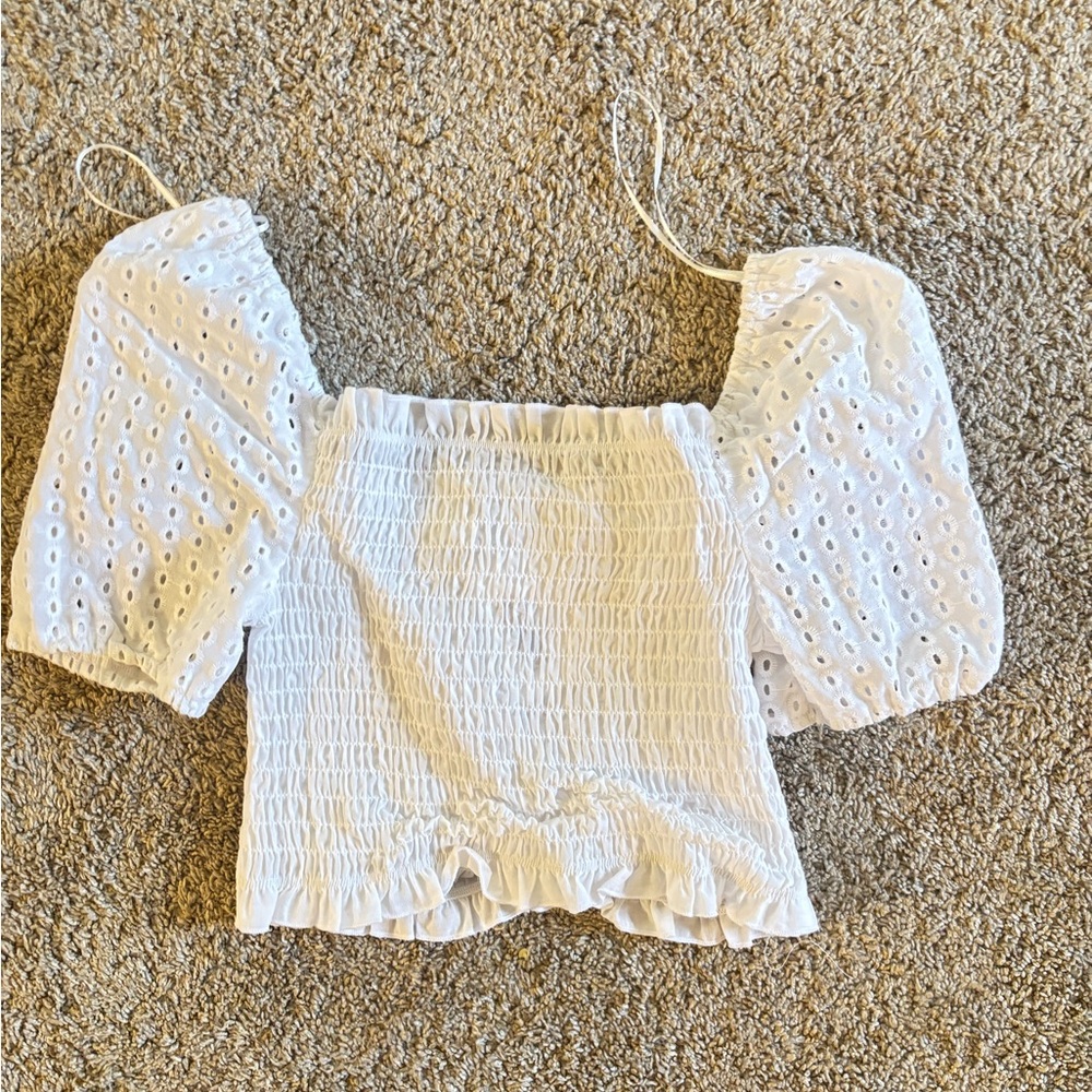 Boutique white top.